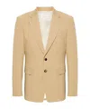 Dries Van Noten Single-breasted Suit Jacket In Nude
