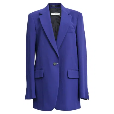 Pre-owned Dries Van Noten Single-breasted Blazer In Blue Polyester