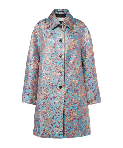 Dries Van Noten Single-breasted Coat In Multi
