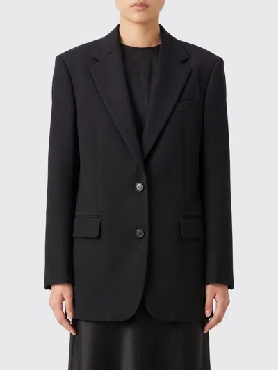 Dries Van Noten Single-breasted Cropped Polyester Blazer In Black