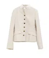 Dries Van Noten Single-breasted Jacket In White