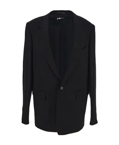 Dries Van Noten Single-breasted Tailored Blazer In Black