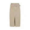 Dries Van Noten Seaches Beige Cotton Skirt In Neutral