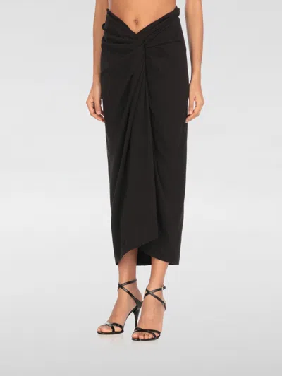 DRIES VAN NOTEN SKIRT DRIES VAN NOTEN WOMAN COLOR BLACK,H01752002