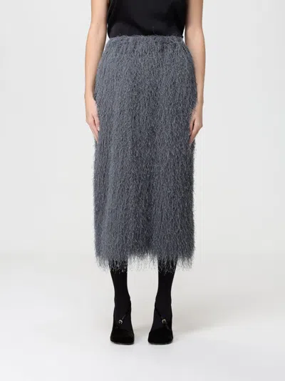 DRIES VAN NOTEN SKIRT DRIES VAN NOTEN WOMAN COLOR GREY,H65653020