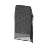 Dries Van Noten Asymmetric Skirt Featuring Geometric Design In Gray