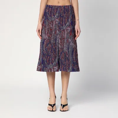 DRIES VAN NOTEN DRIES VAN NOTEN SKIRT IN JACQUARD COTTON-BLEND VISCOSE WOMEN