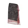 Dries Van Noten Women Printed Nylon Mesh Layered Skirt In Multicolour