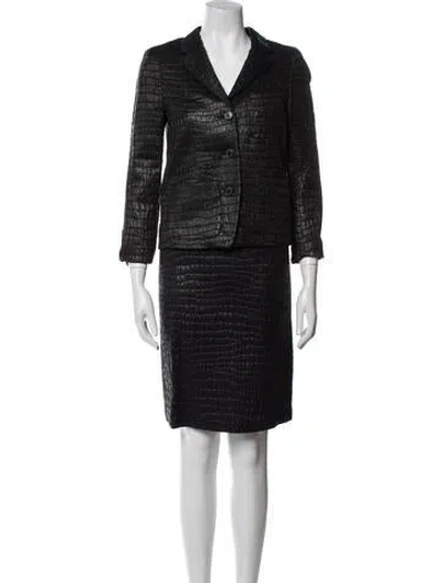 Pre-owned Dries Van Noten Skirt Set In Black