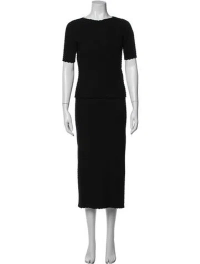 Pre-owned Dries Van Noten Skirt Set In Black