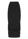 Dries Van Noten Skirt With Drape In Black