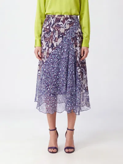 Dries Van Noten Skirt Woman Color Multicolor In Blue