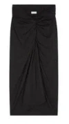 Dries Van Noten Black Wool Blend Pencil Skirt In Black