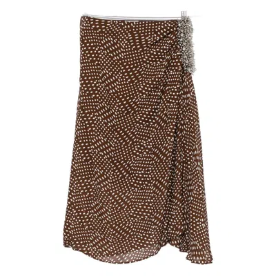 Dries Van Noten Spotted Skirt In Brown