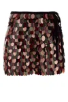 Dries Van Noten Short Wrap Skirt With Side Tie Fastening In Multi