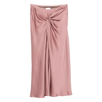 Dries Van Noten Pleated Skirt In Pink
