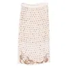 Dries Van Noten Sokna Embellished Midi Skirt In Pink