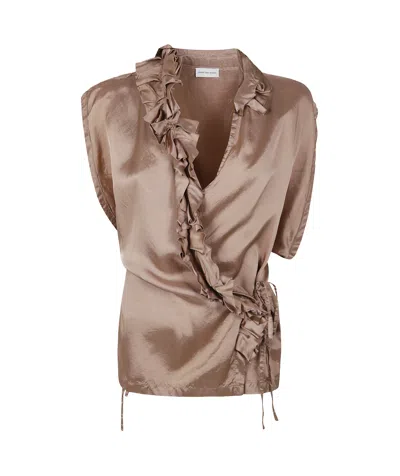 DRIES VAN NOTEN DRIES VAN NOTEN RUFFLE DETAILED TOP