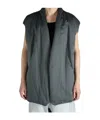 Dries Van Noten Sleeveless Cotton Vest In Gray