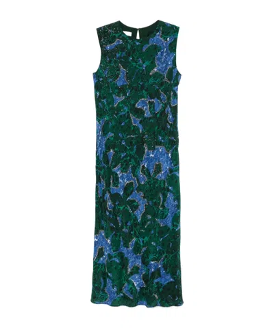 DRIES VAN NOTEN DRIES VAN NOTEN SEQUIN EMBELLISHED PRINTED DRESS