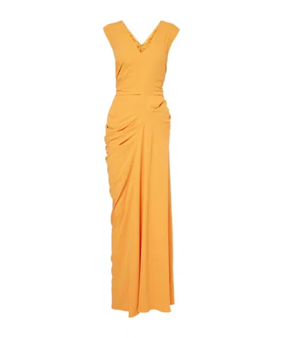 Dries Van Noten Sleeveless Dress In Orange