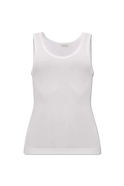 Dries Van Noten Sleeveless T-shirt In White