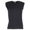 Dries Van Noten Sleeveless Top In Black Cotton In Black