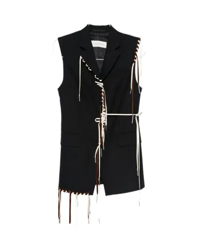 Dries Van Noten Sleeveless Vest In Black