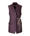 Dries Van Noten Sleeveless Vest In Burgundy