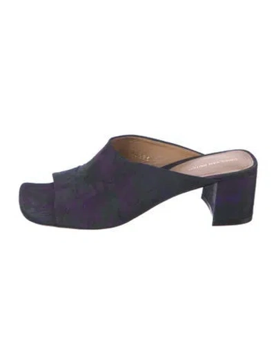 Pre-owned Dries Van Noten Slides In Blue