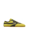 Dries Van Noten Leather-trimmed Suede Sneakers In Yellow