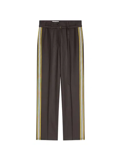 Dries Van Noten Slim-leg Wool Pants In Black