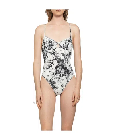 Dries Van Noten Sling One-piece Swimsuit In Brown