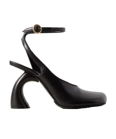 Dries Van Noten Slingback High Heel Sandals In Black