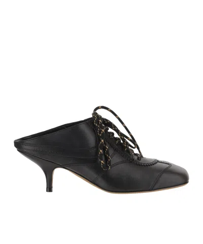 Dries Van Noten Slingback High-heeled Sandals In Black