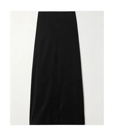 Dries Van Noten Slit Skirt In Black