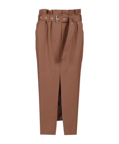 DRIES VAN NOTEN DRIES VAN NOTEN SEACHES BELTED MIDI SKIRT