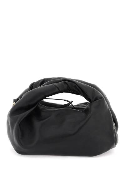 Dries Van Noten Slouchy Leather Handbag With A In Black