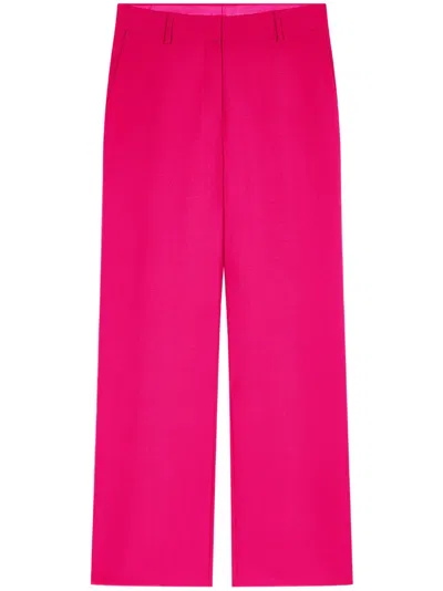 Dries Van Noten Slouchy Straight Trousers In Pink