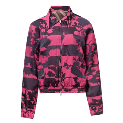 Dries Van Noten Small Cropped Blouson In Pink