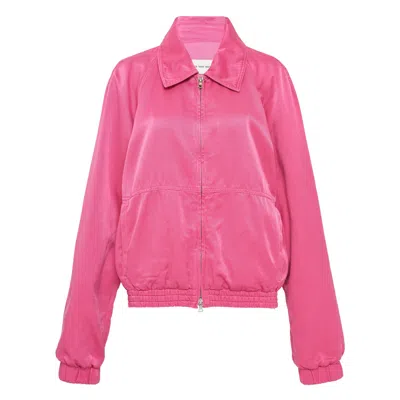 Dries Van Noten Small Cropped Blouson In Pink