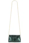 Dries Van Noten Small Envelope Chain Bag In Forest
