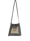 Dries Van Noten Small Geometric-pattern Scarf Bag In Green