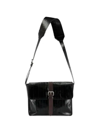 Dries Van Noten Small Leather Crossbody Bag In Black