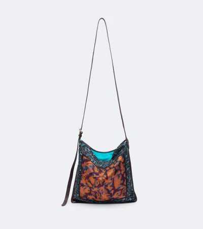 Dries Van Noten Small Printed Shoulder Bag In Multicoloured