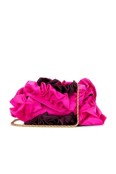 Dries Van Noten Small Ruffle Bag In Pink