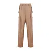 Dries Van Noten Flap Pocket Pleated Viscose Trousers In Neutrals