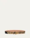 Dries Van Noten Snakeskin-print Leather Belt