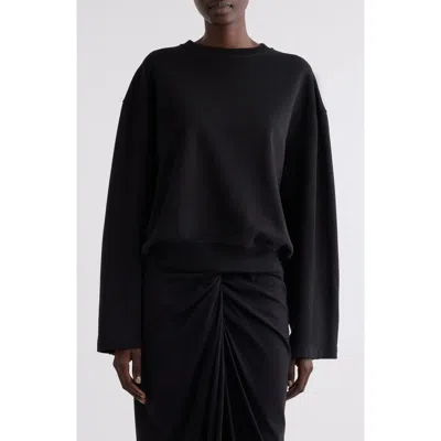 Dries Van Noten Snap Sleeve Sweatshirt In Black