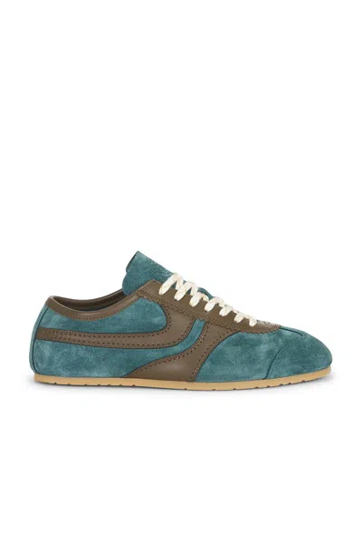 Dries Van Noten Contrast Suede And Leather Sneaker For Men In Multi